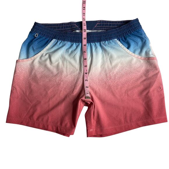 Columbia PFG Boardshorts Blue Mens Swim Trunks Zippered Pocket Large Vacation - Picture 13 of 15